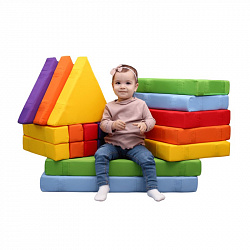 Мягкий конструктор  "Оптимальный" 
Комплект модулей с магнитными креплениями, 18 элементов, Магматик