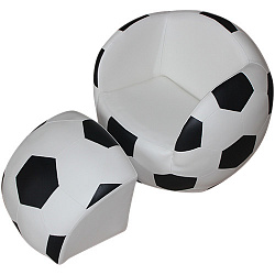 "Мяч" кресло с пуфом