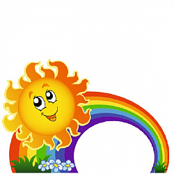 Уличная фигура "Солнышко на радуге"