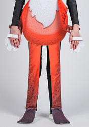 Лиса ростовая кукла из фетра для детей / 100 см.