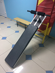 Доска для пресса навесная на шведскую стенку с 2-мя валиками L 1,5 м