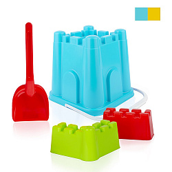 Игра Детский песочный набор «Крепость» 4пр.(ведро «Крепость», формы для песка 2шт., совок 25см)