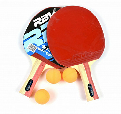 Набор для настольного тенниса RBV (2 ракетки, 3 шарика), в чехле, 1001Н