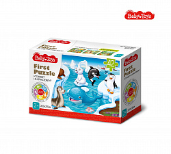 Пазл First Puzzle "Кто живет на Краю земли" (42 эл) Baby Toys