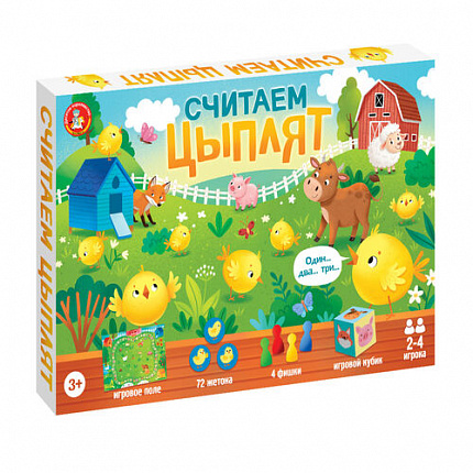 Игра настольная ходилка "Считаем цыплят"