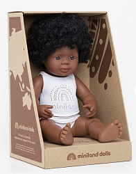 Кукла Девочка афроамериканка 38 см