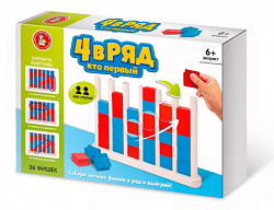 Игра настольная деревянная Четыре в ряд "Кто первый"