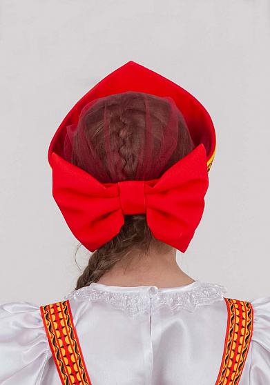 Русский народный кокошник Хохлома Узорная детский