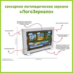 Интерактивное сенсорное ЛогоЗеркало 24"