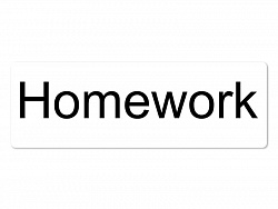 Магнитная карточка "Homework"