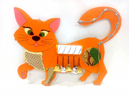 Развивающая панель "Кошка Дуська"