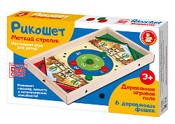 Игра настольная деревянная Рикошет "Меткий стрелок"