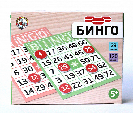 Настольная игра «Бинго» (картонные фишки)