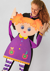 Внучка ростовая кукла из фетра для взрослого / 130 см.