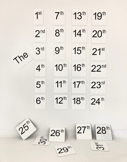 Набор магнитных карточек "Числительные" (EN)