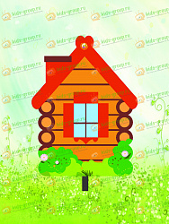 Уличная фигура для детской площадки ТЕРЕМ + металлическая опора СЕРИЯ СКАЗКИ