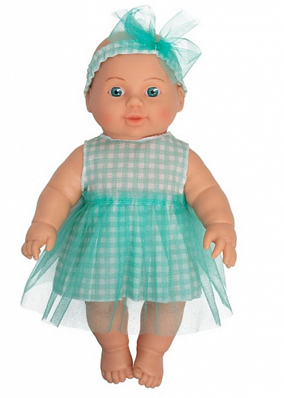 Малышка в мятном платье