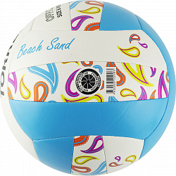 Мяч для пляжного волейбола TORRES Beach Sand Blue любительский, размер 5