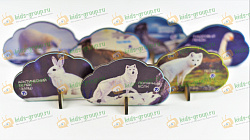 Набор фигурок ЖИВОТНЫЙ И РАСТИТЕЛЬНЫЙ МИР СЕВЕРА (фанера УФ печать)