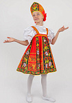 Русский народный костюм для девочки Хохлома Задорная
