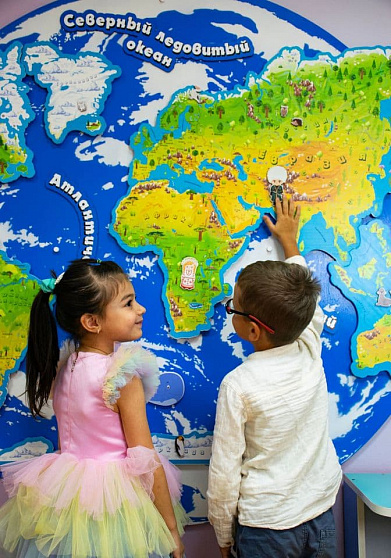 Развивающая магнитная карта мира
(основной набор)