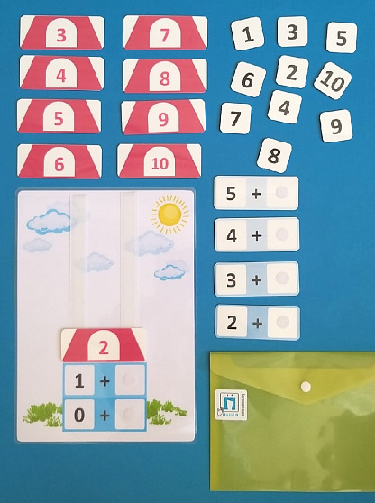 Пособие ПЕКС.  «Числовые домики»