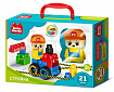 Конструктор пластиковый "На стройке" 21 дет Baby Blocks