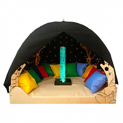 ВОЛШЕБНЫЙ ШАТЕР, с колонной и подушками