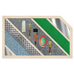 ТАКТИЛЬНАЯ ПАНЕЛЬ "КИСТОЧКИ-ЩЕТКИ"