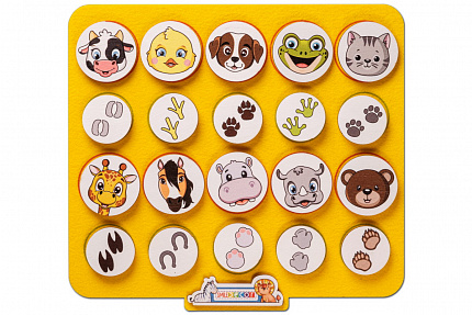 Дидактический коврик "Чей след?"