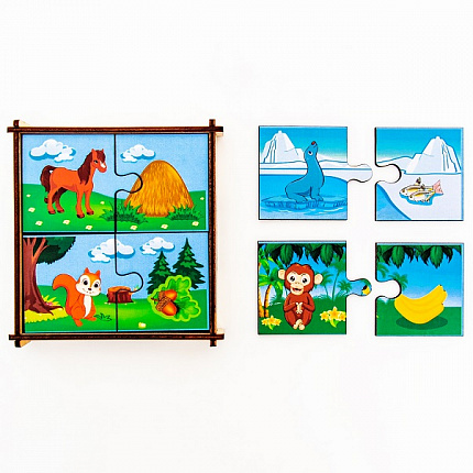 Пазлы Кто что ест