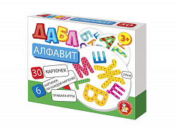 Игра настольная "Дабл. Алфавит" (30 карточек)
