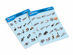 Конструктор с механизмами Z-BOTS "Набор деталей" 731 деталь. Знаток