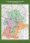Учебн. карта "Уральский экономический район. Социально-экономическая карта" 100х140