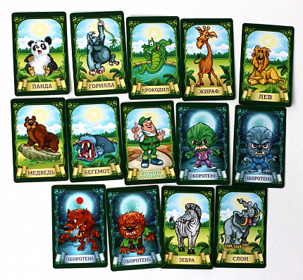 Игра настольная карточная "Мафия Зоопарк"