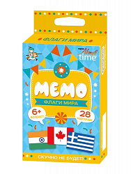 Игра настольная МЕМО "Флаги" (Мир) Актив time