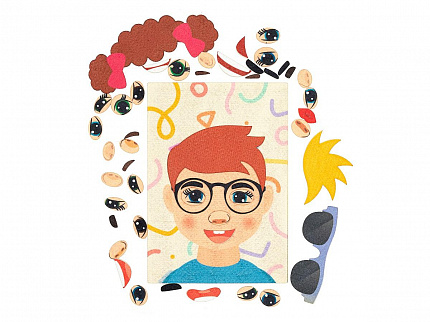 Собери портрет фетр (51дет)