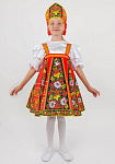 Русский народный костюм для девочки Хохлома Задорная