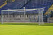 Ворота ф/б 7,32х2,44м АЛЮМИНИЕВЫЕ (профиль d=100мм) стационарные (подъемная задняя рамма, растяжки, стаканы) FIFA