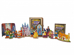 Театр на столе "Белоснежка и семь гномов" +декорация в комплекте