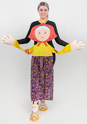 Бабка ростовая кукла из фетра для взрослого / 130 см.