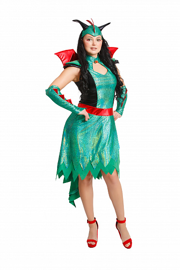 Карнавальный костюм взрослый "Драконша"