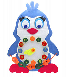 Дидактический коврик "Часики"