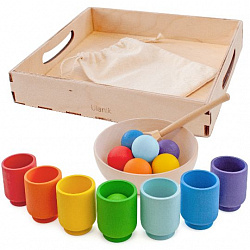 Сортер "Радуга: Шарики в стаканчиках"