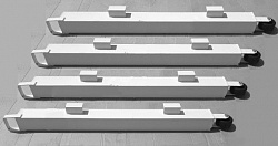 Комплект противовесов для мини-футбольных ворот (4х25кг. = 100кг.)