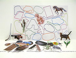 Магнитное развивающее пособие "Упрямые звуки" Звук "Ш"