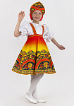 Русский народный костюм для девочки Хохлома Узорная