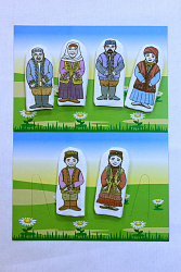 Набор пальчиковых кукол "Семья татарская" 6 шт.