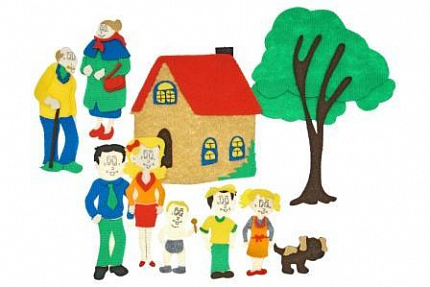 Семья с игровым полем (11дет)