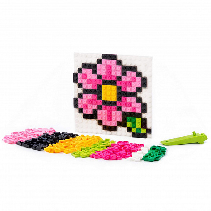 Конструктор Классик Мозаика №14 (цветы) (350 элементов) (в пакете)